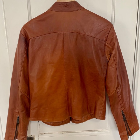 Cognac Leather Jacket from Argentina - Picture 3 of 5
